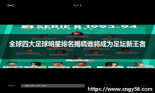 全球四大足球明星排名揭晓谁将成为足坛新王者